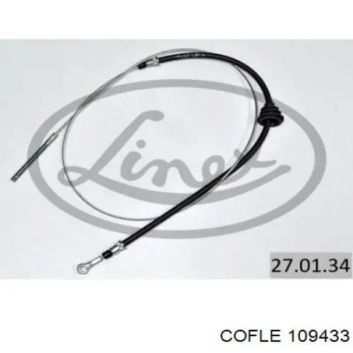 Купити A2024202985 Mercedes Трос ручного гальма передній