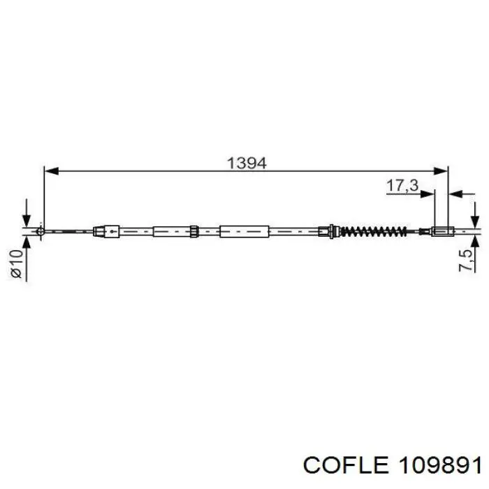 Гальмо стоянкове Cofle 92109893
