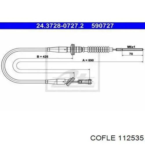 LACL0627 Starline Трос зчеплення