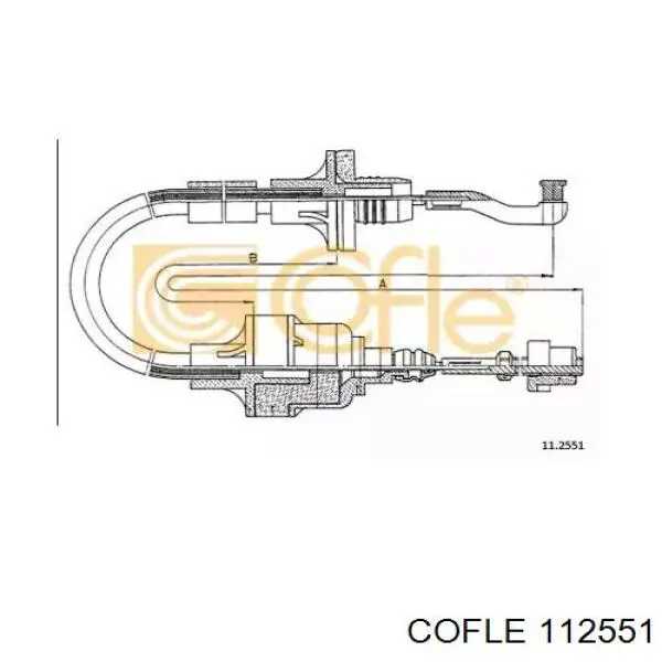 Трос зчеплення Cofle 112551 ціна, від 6.95 USD