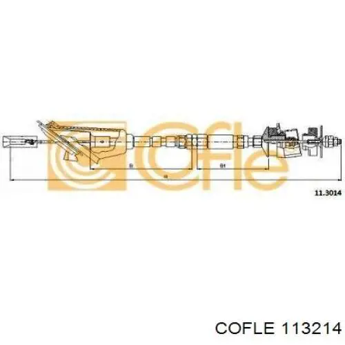 Трос зчеплення LACL1075 Starline