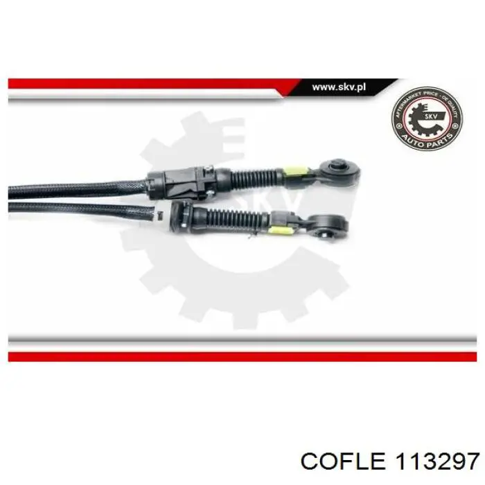 Трос перемикання передач, здвоєний Cofle 113297 ціна, від 41.65 USD