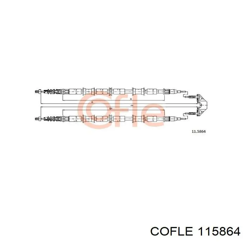 Трос ручного гальма задній, правий/лівий Opel 0522008 ціна, від 23.46 USD