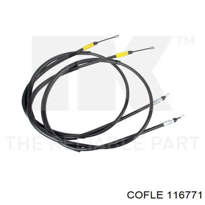 Трос ручного гальма задній, правий/лівий Cofle 116771 ціна, від 27.44 USD