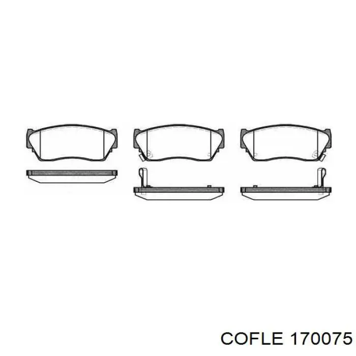 Трос ручного гальма задній, лівий 170075 Cofle