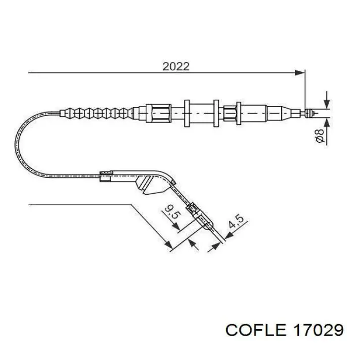 Трос зчеплення GP 93820871 ціна, від 8.98 USD