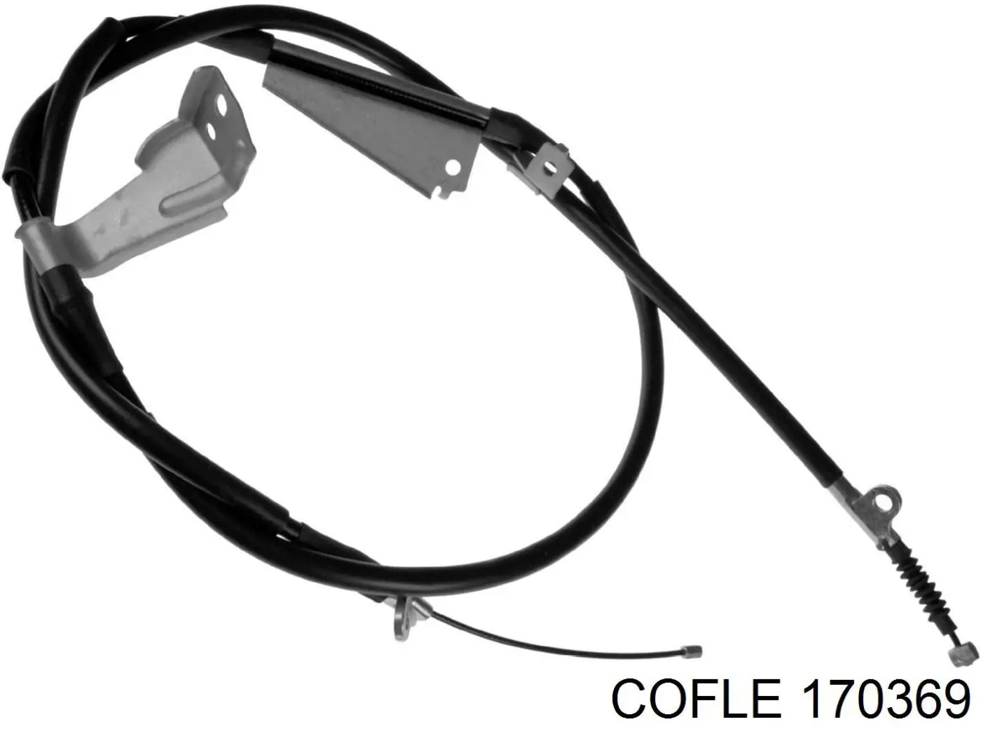Трос ручного гальма задній, правий Cofle 170369 ціна, від 24.34 USD