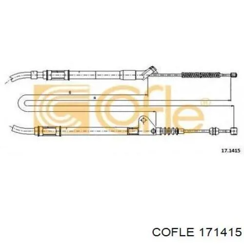 4643020600 Toyota Трос ручника задній лівий