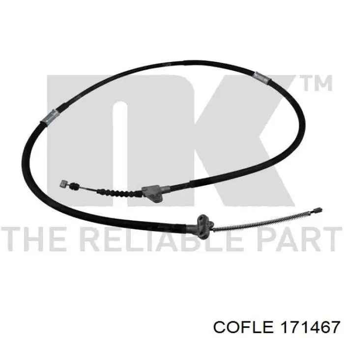 Трос ручного гальма задній, лівий 171467 Cofle