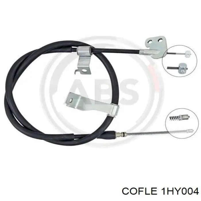 Трос стоянкового гальма задній правий AIC 75282 ціна, від 26.16 USD