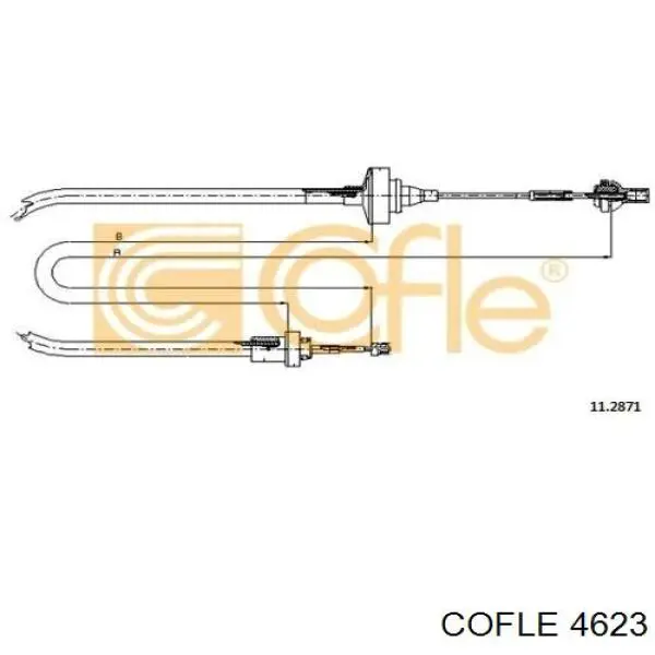 Тросик зчеплення ABS K25230