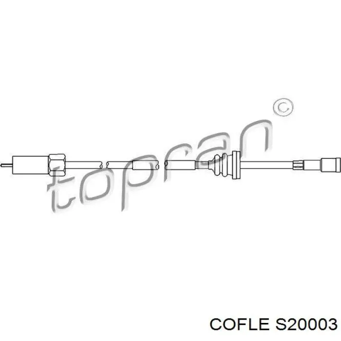 S20003 Cofle трос приводу спідометра