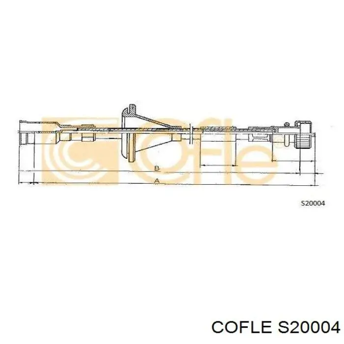 S20004 Cofle Тросик спідометра