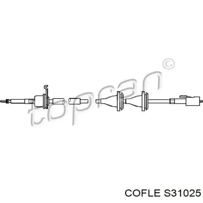 Трос приводу спідометра S31025 Cofle