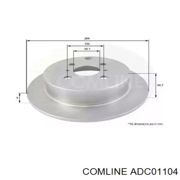 Задні дискові гальма Comline ADC01104 ціна, від 29.47 USD