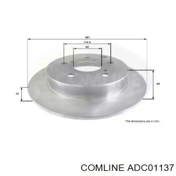 Задні дискові гальма Comline ADC01137 ціна, від 34.85 USD