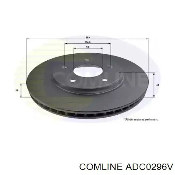 Купити ADC0296V Comline Ротор гальмівний