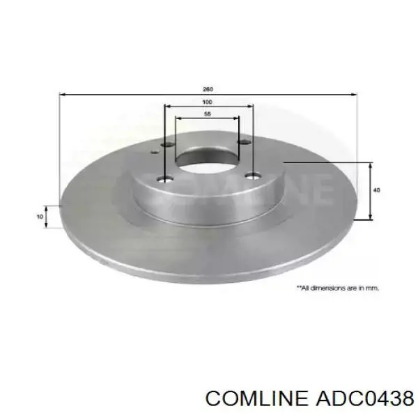 ADC0438 Comline Дискові гальма