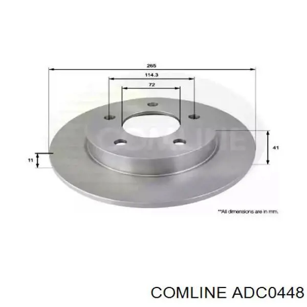 ADC0448 Comline Дискові гальма