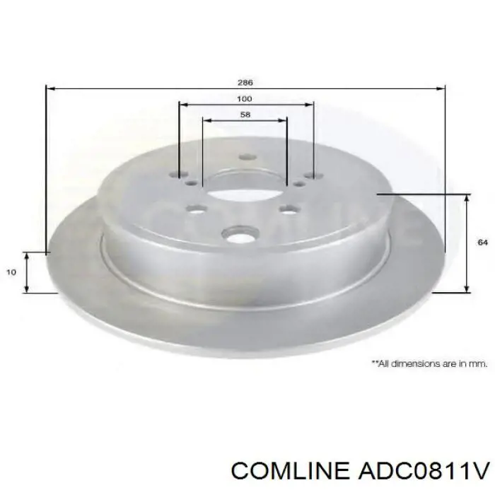 Купити ADC0811V Comline Ротор гальмівний