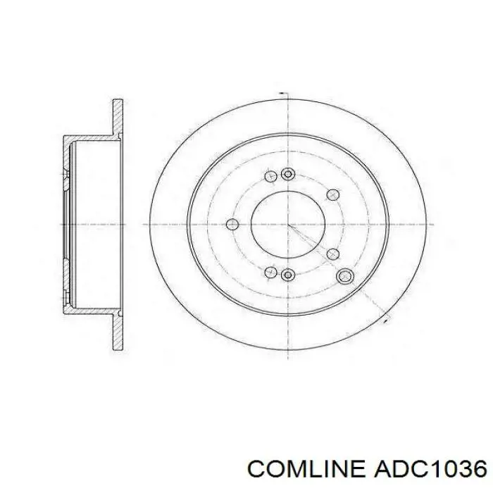 Гальмівні диски ADC1036 Comline