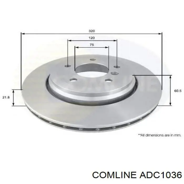 ADC1036 Comline Дискові гальма