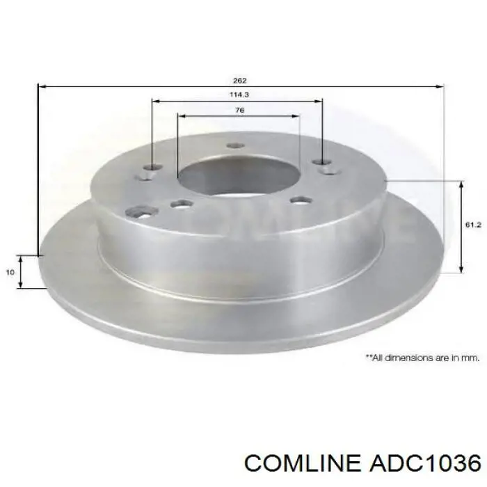 Купити ADC1036 Comline Диск заднього гальма