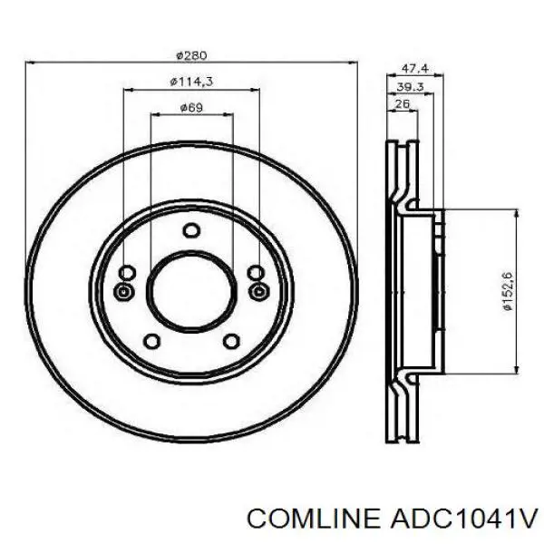 Купити ADC1041V Comline Ротор гальмівний
