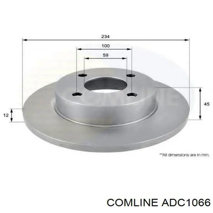 Задні дискові гальма Comline ADC1066 ціна, від 30.03 USD