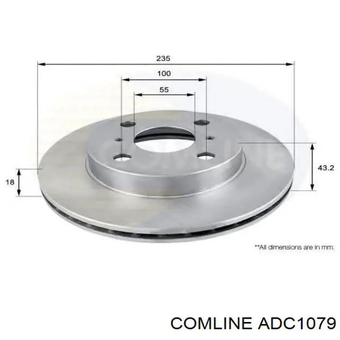 Задні дискові гальма Comline ADC1079 ціна, від 28.65 USD