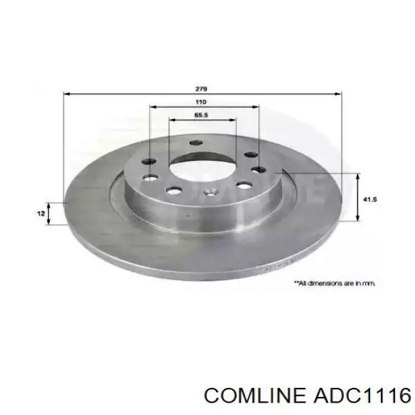 ADC1116 Comline Дискові гальма