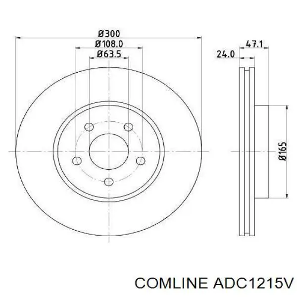 Купити ADC1215V Comline Ротор гальмівний