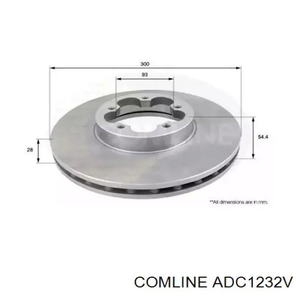 Купити ADC1232V Comline Ротор гальмівний