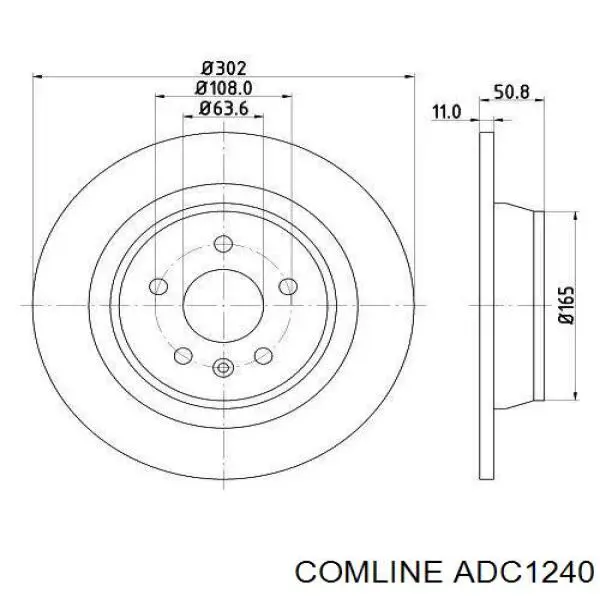 Задні дискові гальма Comline ADC1240 ціна, від 34.39 USD