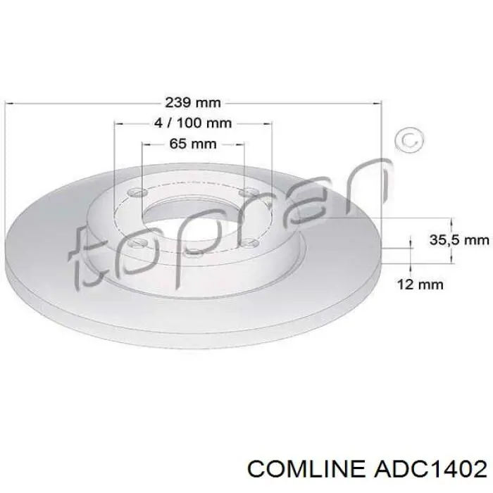 Купити ADC1402 Comline Ротор гальмівний