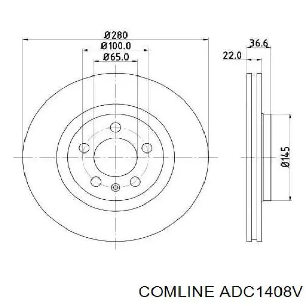 Купити ADC1408V Comline Ротор гальмівний