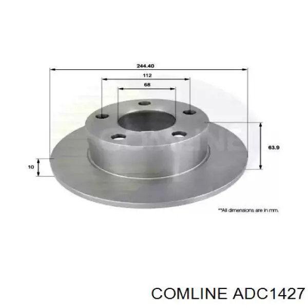 ADC1427 Comline Дискові гальма