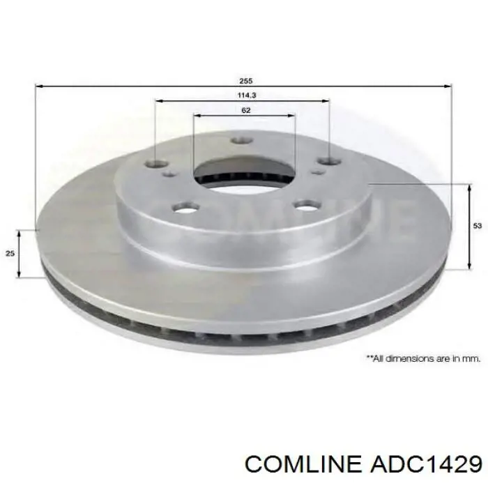 Гальмівні диски ADC1429 Comline