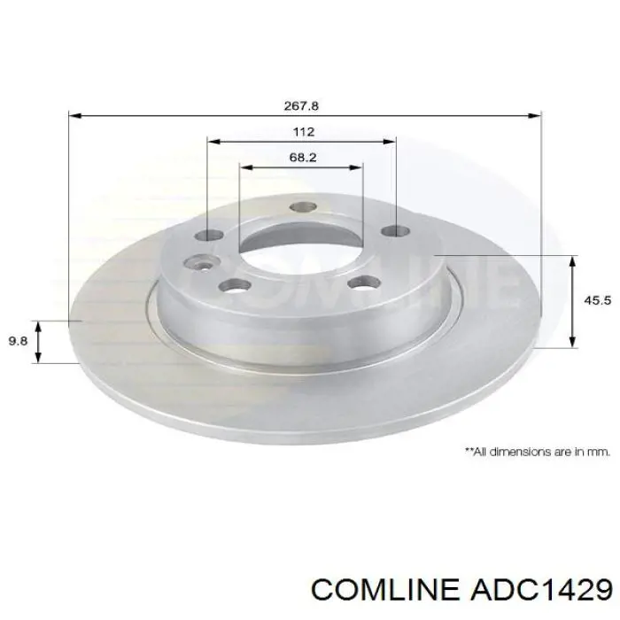 ADC1429 Comline Дискові гальма