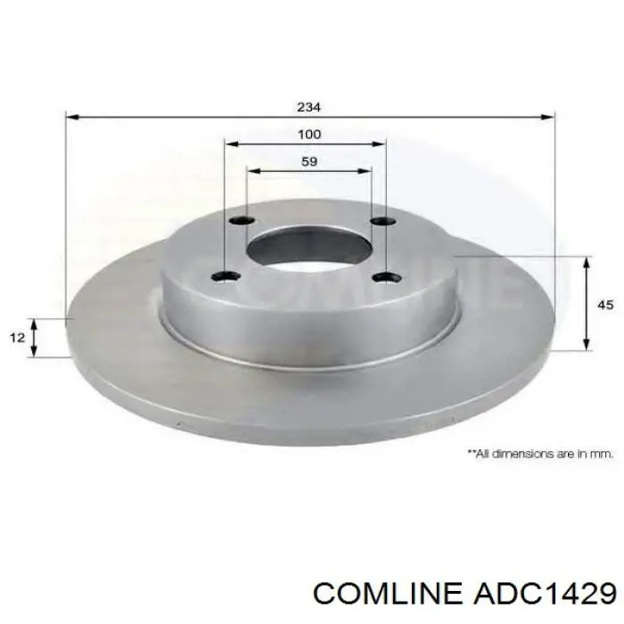 Задні дискові гальма Comline ADC1429 ціна, від 30.15 USD