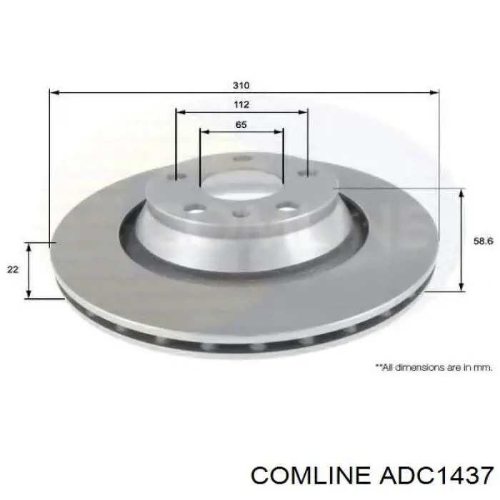 ADC1437 Comline Дискові гальма
