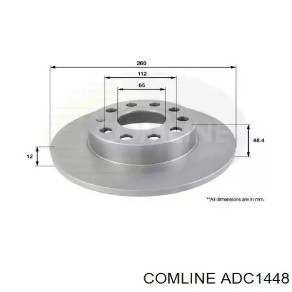 Задні дискові гальма Comline ADC1448 ціна, від 24.42 USD