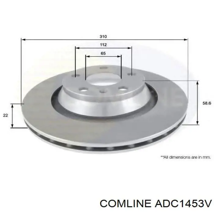 Гальмівні диски ADC1453V Comline