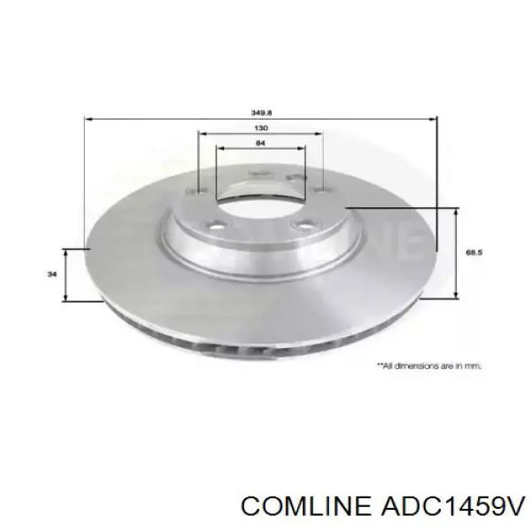 ADC1459V Comline Гальмо дискове переднє