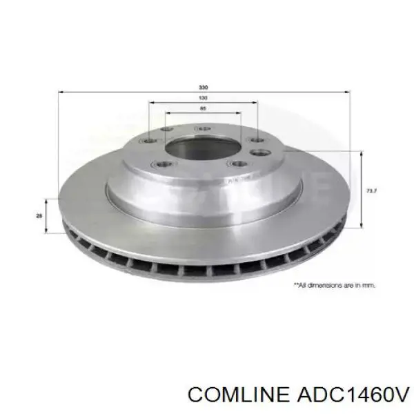 ADC1460V Comline Дискові гальма