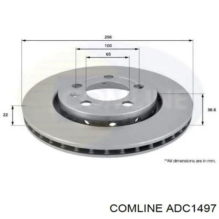 Купити ADC1497 Comline Диск заднього гальма