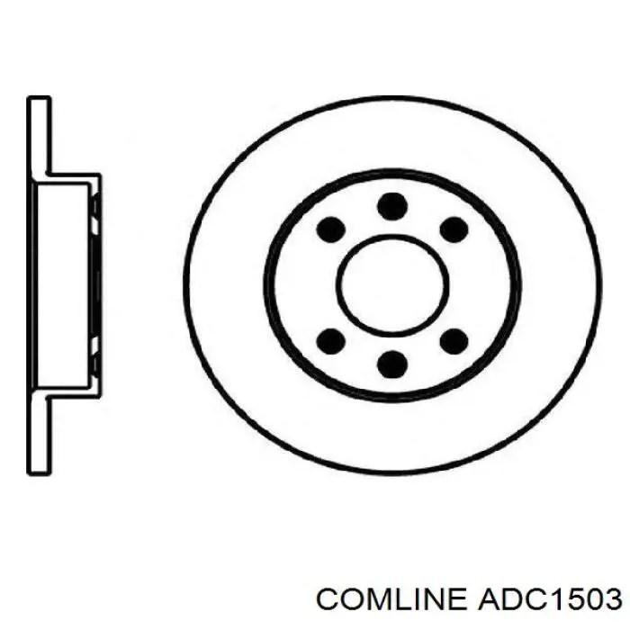 Гальмівні диски передні ADC1503 Comline