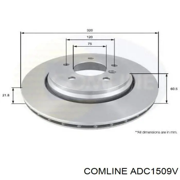 Купити ADC1509V Comline Ротор гальмівний