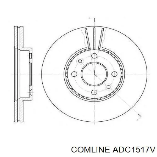 Гальмівні диски передні ADC1517V Comline