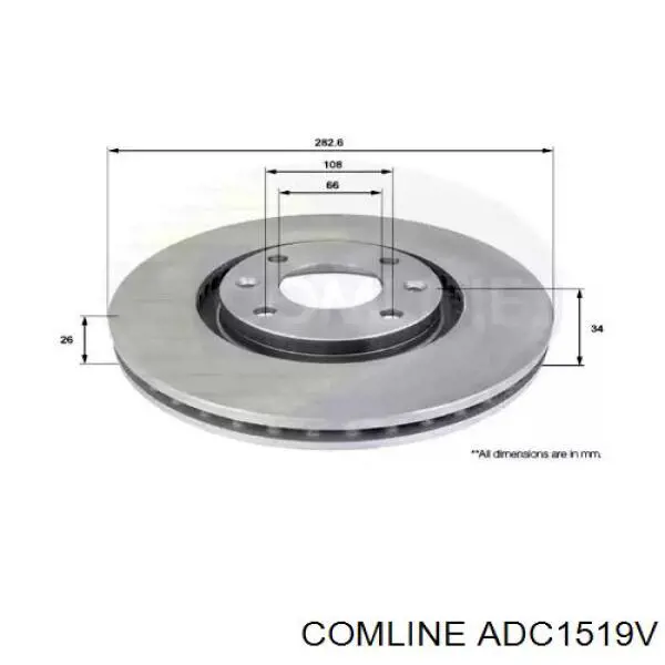 Купити ADC1519V Comline Ротор гальмівний